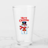 Sneeuwman (heilige hoed) glas (Voorkant)