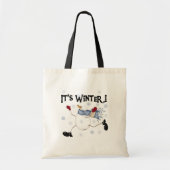 Sneeuwman Het is Winter Tote Bag (Voorkant)