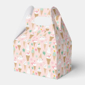 Sneeuwman Ice Cream Cones kerstpatroon Bedankdoosjes (Voorkant Zijde)