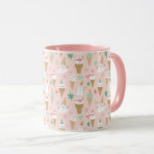 Sneeuwman Ice Cream Cones kerstpatroon Mok (Voorkant rechts)