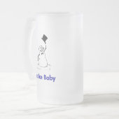 Sneeuwman IJs Baby Matglas Bierpul (Voorkant links)