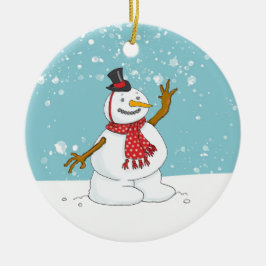 Sneeuwman in het Ornament