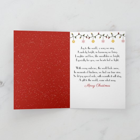 Sneeuwman in kerstbrievenbus met aangepaste naam feestdagen kaart (Binnen)