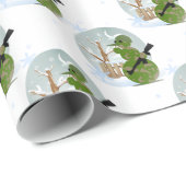 sneeuwman - kerst cadeaupapier (Rol Hoek)