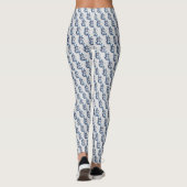 Sneeuwman Kerst Elegante Winter Feestdagen Leggings (Achterkant)