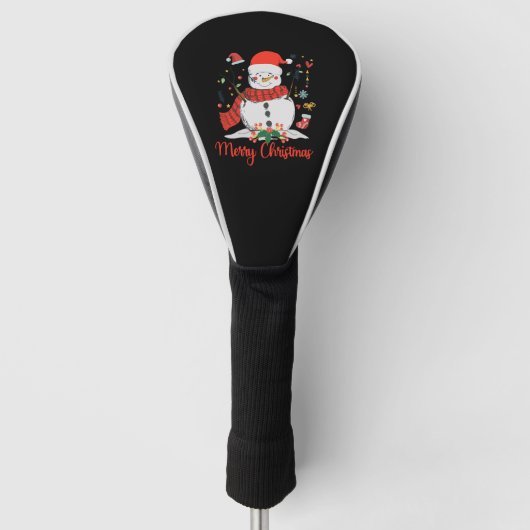 Sneeuwman - Kerst Shirt Golfheadcover (Voorkant)