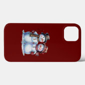 Sneeuwman Kerst Vakantie Case-Mate iPhone Case (Achterkant (horizontaal))