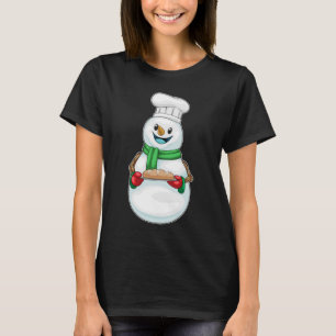 Sneeuwman Kerstbakker T-shirt