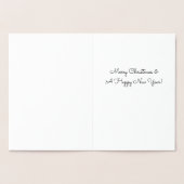 Sneeuwman Kerstboom Gingerbread Man Zilveren Folie Folie Kaarten (Binnen)