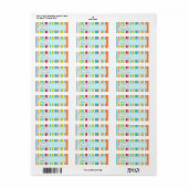 Sneeuwman kerstcadeaulabel Label (Full Sheet)
