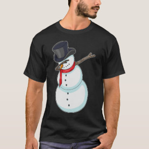 Sneeuwman Kerstmis Hip Hop Dance Dab T-shirt