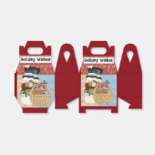 Sneeuwman Kerstmis vakantie geschenkdoos Bedankdoosjes (Uitgevouwen)
