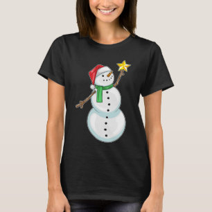 Sneeuwman Kerstster T-shirt