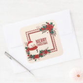  sneeuwman kerstvakantie | STICKER (Envelop)