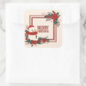  sneeuwman kerstvakantie | STICKER (Tas)