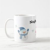 Sneeuwman Kind Kerst Gepersonaliseerde Mok (Links)