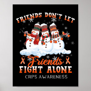 Sneeuwman laat vrienden niet alleen vechten CRPS A Poster