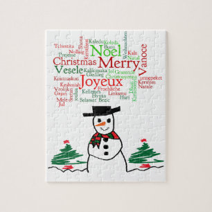 Sneeuwman Legpuzzel