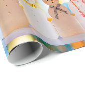 Sneeuwman Leuk Elegant Kerstmis Cadeaupapier (Rol Hoek)