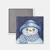 Sneeuwman magneet (Voorkant / Achterkant)
