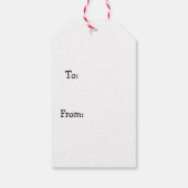 Sneeuwman met Boom Gift Label Cadeaulabel (Achterkant)