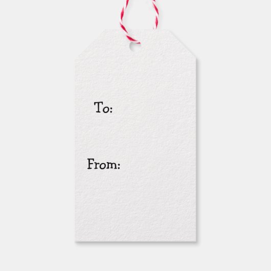 Sneeuwman met Boom Gift Label Cadeaulabel (Achterkant)