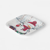 Sneeuwman met cadeaus in Bord Waterverf papier (Gebogen)