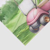 Sneeuwman met golf-thema kerstcadeau tissuepapier (Detail)