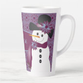 Sneeuwman met pruim latte mok (Rechts)