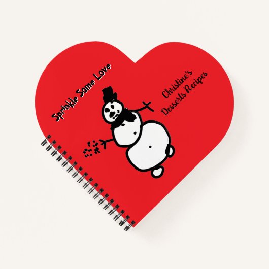 Sneeuwman  notitieboek (Voorkant)