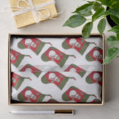 Sneeuwman op kerstkous tissuepapier (Geschenk)