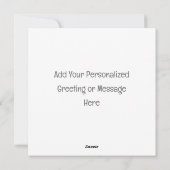 Sneeuwman & Pinguïn #1 Aangepaste Nieuwigheid Kers Feestdagenkaart (Achterkant)