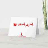 sneeuwman politiek feestdagen kaart (Achterkant)