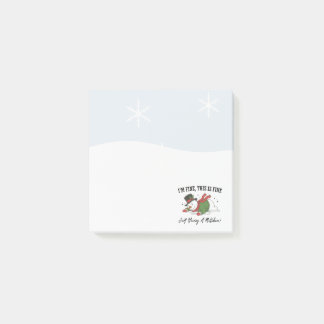 Sneeuwman Post-it-briefjes | Het gaat goed met me Post-it® Notes