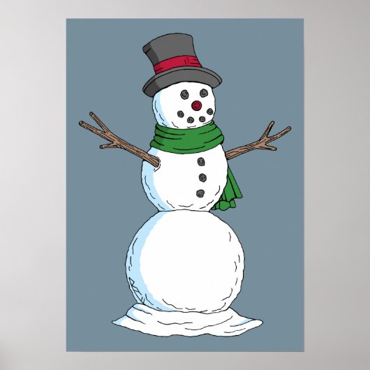 Sneeuwman Poster (Voorkant)