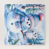 Sneeuwman Puzzel (Horizontaal)