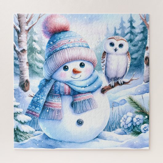 Sneeuwman Puzzel (Verticaal)