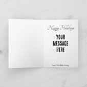 Sneeuwman Retro Concept Art Vouw Kerstkaart Feestdagen Kaart (Binnen)