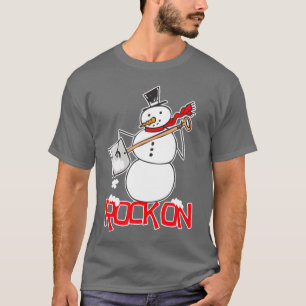 Sneeuwman Schep Sneeuw Grappige Rots Op Lucht Gita T-shirt
