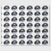 Sneeuwman Schilderij Matte Wrapping Papier (Vlak)