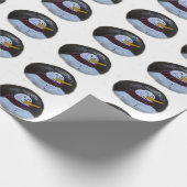 Sneeuwman Schilderij Matte Wrapping Papier (Hoek)