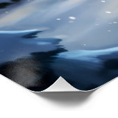 Sneeuwman schilderij perfect poster (Hoek)