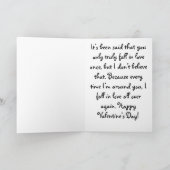 Sneeuwman smelt mijn hart Valentijn Aankondiging (Binnen)