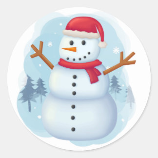 Sneeuwman Sticker