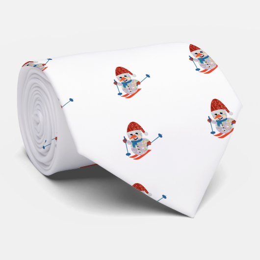 sneeuwman stropdas (Opgerold)