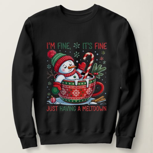 Sneeuwman Sweatshirt (Design voorkant)