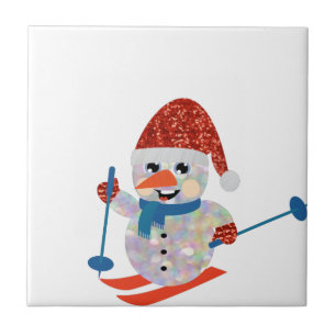 sneeuwman tegeltje