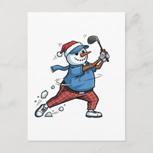  Sneeuwman Tennisspeler Kerstmis 2026 Vakantie   Feestdagenkaart