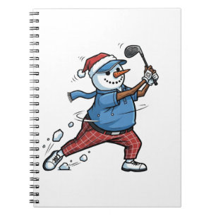 Sneeuwman Tennisspeler Kerstmis 2026 Vakantie Notitieboek