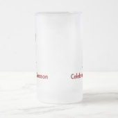 Sneeuwman vier het seizoen matglas bierpul (Center)